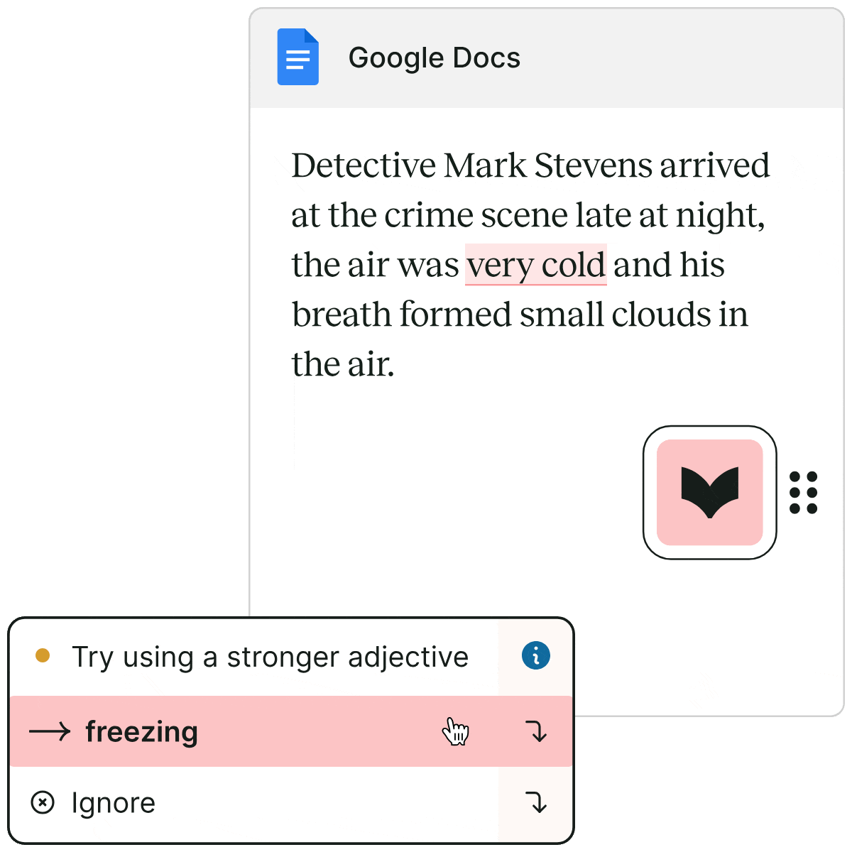 Animation to show ProWritingAid working across different apps in browser