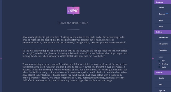 novlr writing program